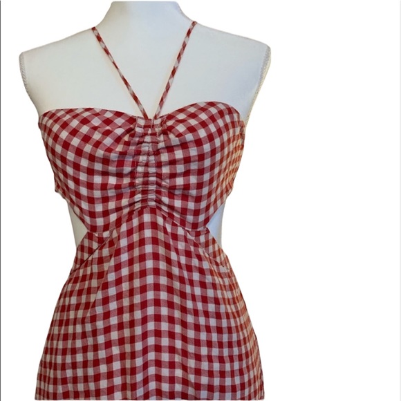 First Monday Dresses & Skirts - First Monday Checkered cutout dress